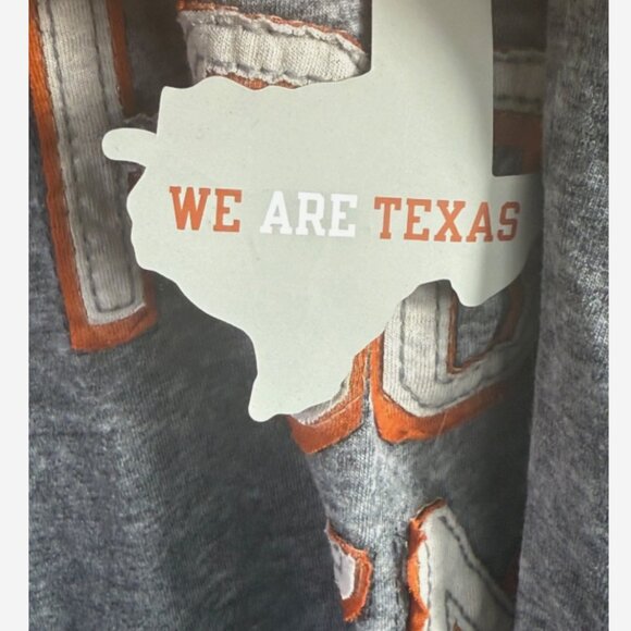 NWT Texas Longhorns Hook ’Em Horns Distressed Gray Graphic T-Shirt Women’s XL - Picture 7 of 8